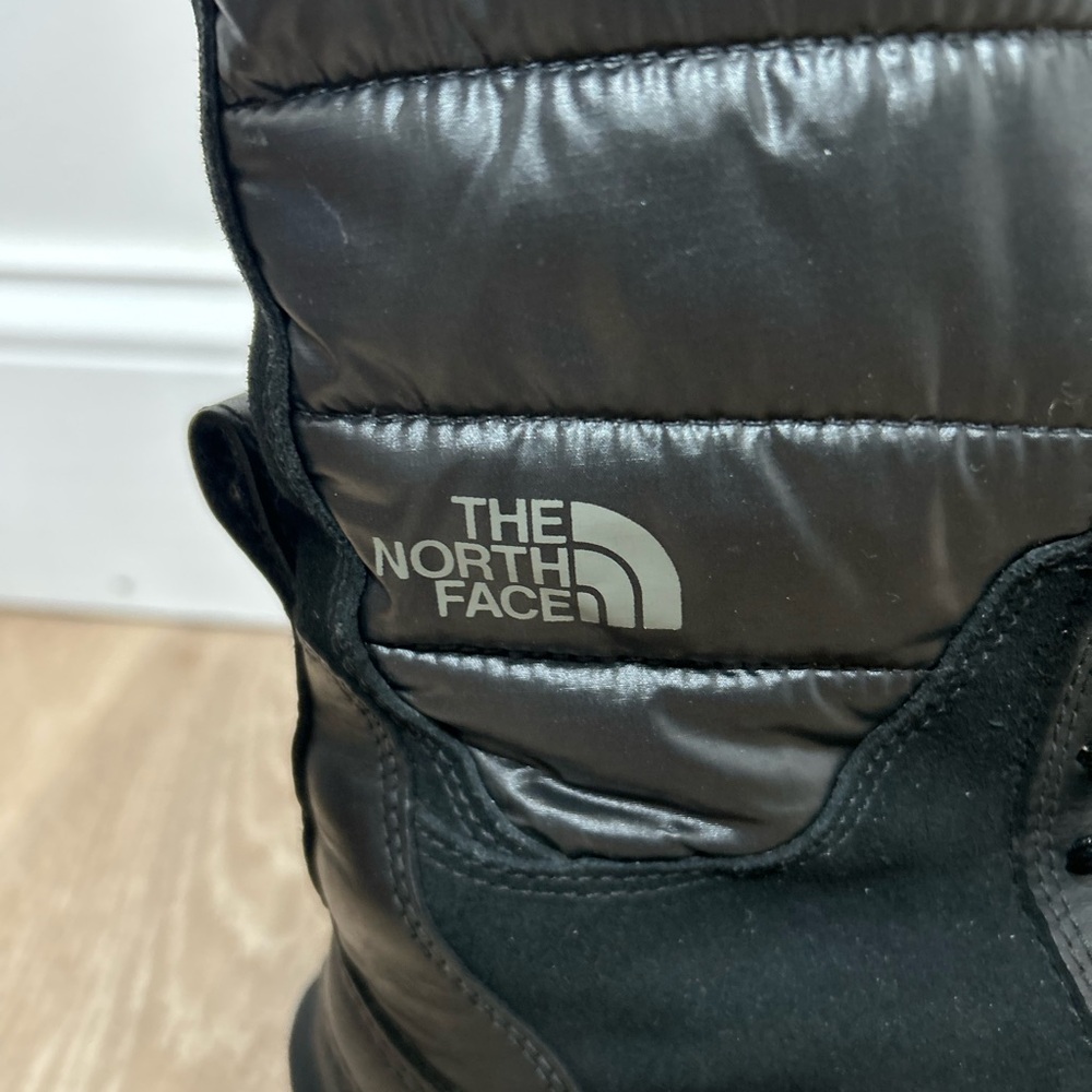 The North Face Shellista Tall Black Lace Up Winter Boots Size 7 Waterproof - Picture 6 of 10